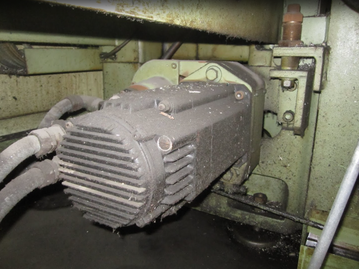 Original axis motor. Motor technology has improved dramatically in the past few decades justifying replacement