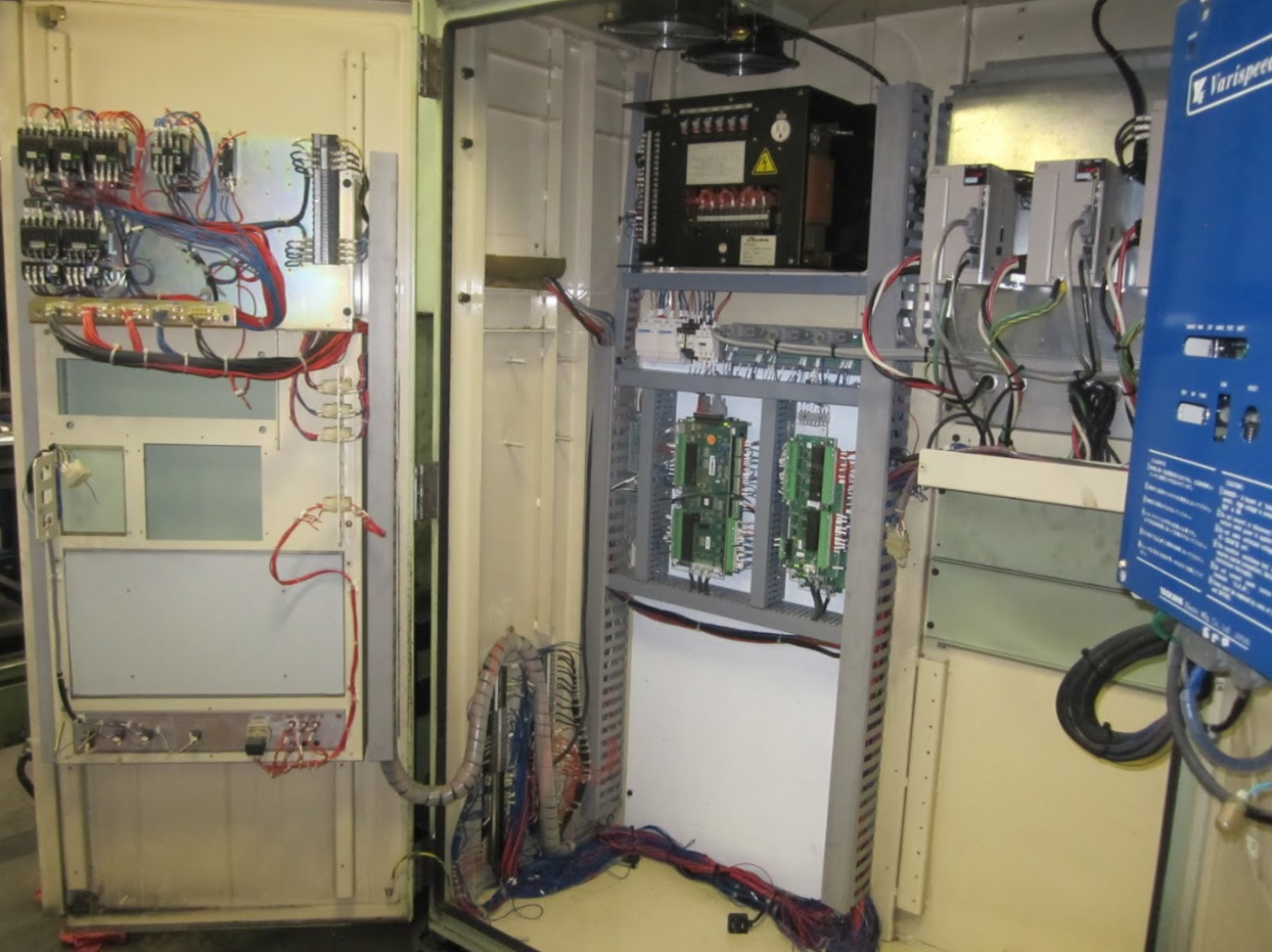 Final control cabinet wiring in place and ready for dressing
